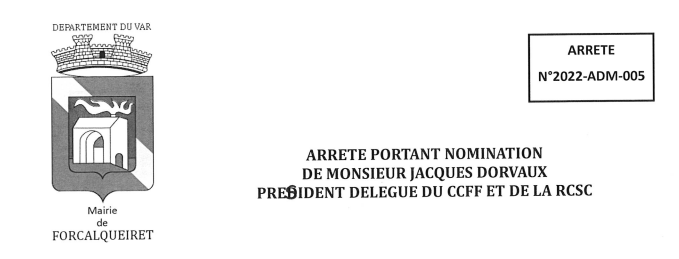 arrete nomination
