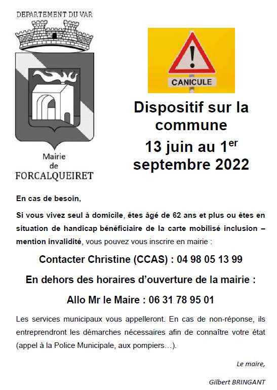 dispositif canicule